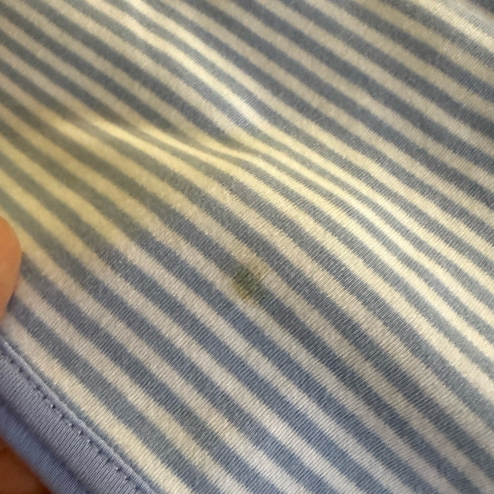 Striped Blue and White Lake pajama Top - Picture 5 of 5